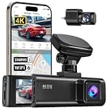 REDTIGER F7N Pro 4K Dash Cam Front and Rear, STARVIS 2 Sensor, 4K/2.5K+1080P Dual Dash Camera for Cars, Built-in 5.8Hz WiFi 6, GPS Tracking, 3.18 Inch Screen, Parking Monitor(SD Card Not Included)