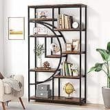 Tribesigns Bookshelf, Industrial 5 Tier Etagere Bookcase, Freestanding Tall Bookshelves Display Shelf Storage Organizer with 9-Open Storage Shelf for Living Room, Bedroom