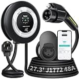 VDLPOWERVP Level 2 EV Charger, 11.5KW /50A Fast Home Charging Station, 27.3ft Extended Charging Cable, J1772 Wall Car Charger with Smart App (WiFi), 240V Electric Car Charger with NEMA 14-50 EC51B