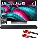 LG 48 Inch C5 Series OLED evo 4K UHD Smart webOS TV (2025) OLED48C5PUA Bundle with Samsung 3.0ch All-in-One Soundbar, 2X HDMI Cable and Deco Gear Home Theater Beginner's Guide