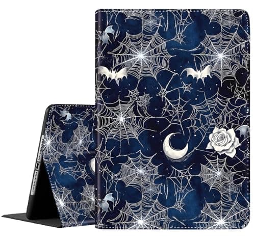 FDHHKJUKO Case for iPad Air 11 Inch M3/M2 (2025/2024),for iPad Air 5th/4th Gen (2022/2020), Slim Folding Stand Cover with Auto Wake/Sleep, Spider Web
