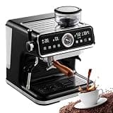 GTANND Espresso Machine, Automatic Coffee Machine with 1-18 Grind Settings/3.5L Large-Capacity Water Tank, 20 Bar Automatic Cappuccino & Latte Coffee Maker