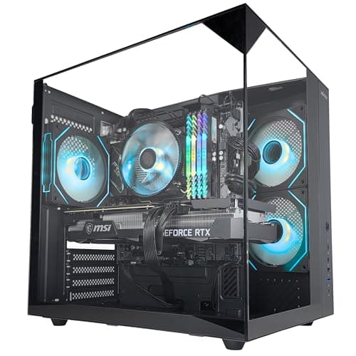 GRI Computers Ascension Gaming PC Desktop, Core i9-12900K 3.2GHz (Up to 5.2GHz Boost), GeForce RTX 4060 8GB GDDR6, 2TB NVMe SSD, 32GB DDR4 RAM, ZQBE Black Case, WiFi 6E, Windows 11