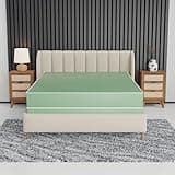 2, 8-Inch Firm Double Sided Tight top Waterproof Vinyl Innerspring Mattress and 4" Fully Assembled Wood Boxspring/Foundation Set, Full