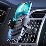 [2026 NEW] Car Phone Holder for Vertical/Horizontal Vent【Upgraded Metal Hook Clip】【Wider Clamp&Fit Thicker Case】Universal Cellphone Stand Car Mount Cradle for iPhone 17 Pro Max 16 15 14 13 Air Android