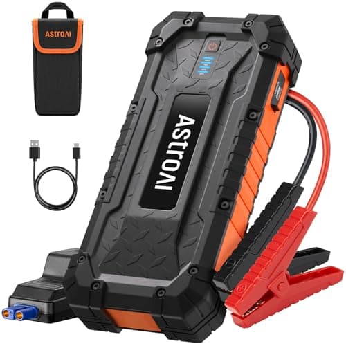 AstroAI S8 Ultra 4000A Car Jump Starter, Jump Box up to All Gas Engines & 12L Diesel, 12V Portable Power Bank with USB/Type-C Ports, 3 Modes LED Flashlight, Auto Battery Booster with Jumper Cable