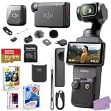 DJI Osmo Pocket 3 Mic Mini Compact Wireless Microphone System Bundle + 64GB Extreme Memory, Photo/Video Editing Software (20 Items)