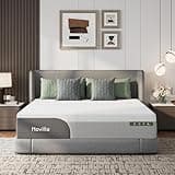 Novilla Bliss Cooling King Mattress, 12 Inch Gel-Infused Memory Foam Mattress King Size in a Box with Cool-Touch Nylon Cover, Pressure Relief & Body Support with CertiPUR-US Certified Foam