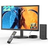Erasiny 22 inch TV, Portable TV with Upgraded Antenna, HDMI/USB/AV Input, 2 in 1 Stand, Small Television for Kitchen, Home, Cars, RV, Office