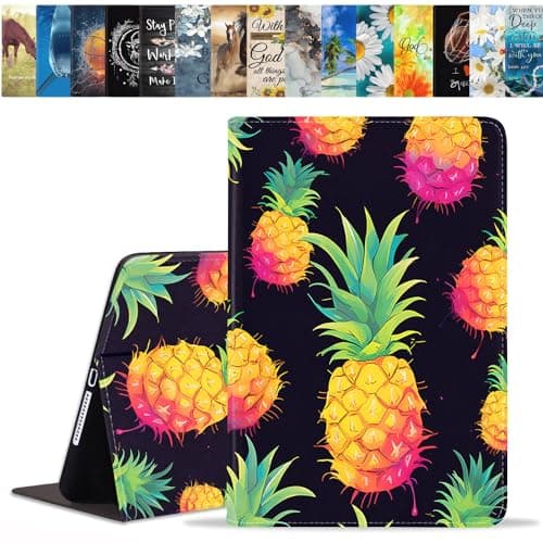 BWOOLL Case for Samsung Galaxy Tab A 8.0 2019 (SM-T290/T295/T297), Slim Lightweight PU Leather Stand Cover with Auto Wake/Sleep for Galaxy Tab A 8.0 Inch, Pineapple