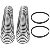 New Replacement Vacuum Hose & Belts Compatible with Shark Rotator NV752 NV751 NV400 NV340 NV500, 1-1 2" Lower Duct Hose Replacement Parts (2 Pack)