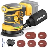Cordless Random Orbital Sander Compatible for Dew 20V Max, 5-Inch Brushless Orbit Sander with 19000 RPM 6 Variable Speed, Electric Hand Sander With Dust Collector for Woodworking Sanding (No Battery)