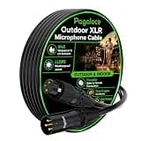 Pagaloce XLR Cable 10FT, 3-Pin Male to Female Microphone Cable with Black, Gold-Plated Pins, for Studio Recording, Live Stage, Home Theater, Podcast