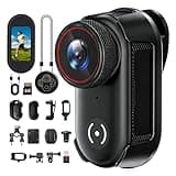 UYIKOO 4K Mini Body Action Camera with 1.47" Screen, 64GB Thumb Size Small POV Camera with WiFi, Tiny Wearable Magnetic Camcorder for Work Vlogging Cycling Motorcycle Pet Travel