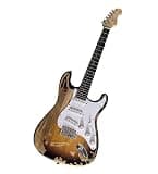 Solid Body Electric Guitar, Heavy Sunburst Single-Coils, Full Size 6-String for Rock Stage & Studio (Guitarra Electrica)
