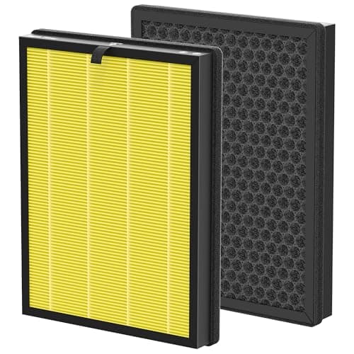 AP309 AP409 Replacement Filters, Compatible with DAYETTE Air Purifier AP309/AP409, H14 HEPA Filter with Activated Carbon, 2 Pack (Pet Filter)