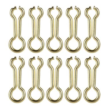 HUIOP 200PCS Brass Sinker Wire Eye for DO-IT