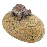Omquot 1 x Hidden Rock Key Box, Durable Stone Key Cover for Outdoor Garden Decoration and Storage