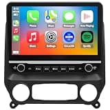 for Chevy Silverado GMC Sierra Radio Upgrade 2014 2015 2016 2017 2018,QLED IPS Touch Screen Stereo,8Core heardunit,Carplay and Android Auto,Keep OEM SWC