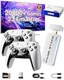 2026 Upgraded Retro Gaming Console, Retro Game Stick, 4K HD HDMI TV Game Stick, Built-in Classic Video Games, Plug & Play Game Console for TV 2 Wireless Controllers