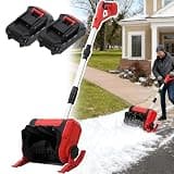 Piefeak Cordless Snow Blower – 21V Electric Snow Shovel with 20ft Snow Throw, 12 Wide & 6.6 Deep – Ideal for Driveways, Patios, Steps – Efficient Snow Removal Tool for Home Use