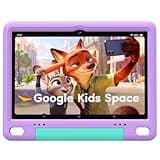 SHARECLOUD Kids Tablet 10 inch, Android Tablet for Kids, 24GB RAM 64GB ROM, 1TB Expandable, with EVA Case, Parental Control, 6600mAh Battery, Dual Camera, BT5.4, WiFi 6, Gift (Purple)