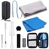 SKYNEO Clarinet Cleaning Kit, Saxophone Cleaning Kit, Clarinet & Saxophone Care Kit, Maintenance Kit with Case for Wind & Woodwind Instrument