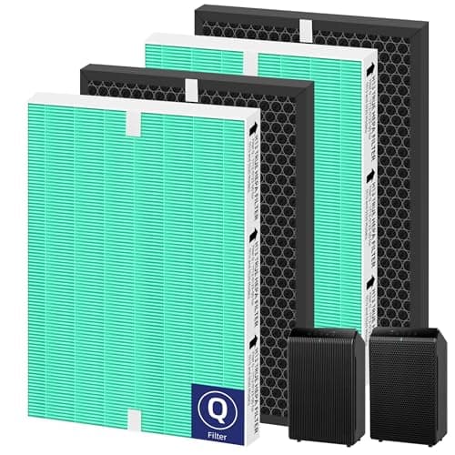 Pulluty 5510 5520 Toxin Absorber Air Purifier Filter Q Replacement for Winix 5510 5520 Plasmawave Air Purifier H13 True HEPA Carbon Filter,2 Combon Set