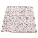 Fafeicy Highchair Floor Mat Polyester Baby Dining Chair Mat 110 X 110cm Soft Anti Slip Food Spill Floor for Baby Toddler Feeding Indoor Picnic Use