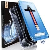 MAGIC JOHN 2 Pack for iPhone 15 Pro (6.1 inch) Privacy Glass Screen Protector, Anti-spy Tempered Glass Film, Auto Dust-Elimination Installation, Bubble Free, Case Friendly