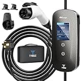 Level 2 EV Charger 40 Amp, 9.6kW Fast Portable Electric Vehicle Charging Stations with NEMA 14-50P and 23FT J1772 Charger, 240V Current/Timing Delay Home Electric Car Charger for BEVs & PHEVs