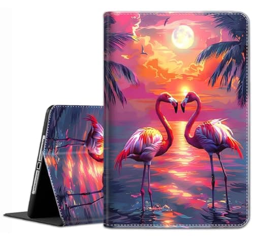 Case for iPad (A16) 11th Generation 11-inch (2025), for iPad 10th Gen 10.9-inch (2022) - Slim Fit Standing Cover with Auto Sleep/Wake, Two Flamingos in The Sunset Kit