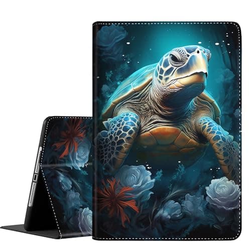 Case for iPad Mini 7 A17 Pro 2024/iPad Mini 6 2021 8.3 Inch iPad Mini 7th/6th Gen Case, Slim Folding Stand Cover with Auto Wake/Sleep for iPad Mini 8.3" 7th/6th Gen, Retro Turtle Wonder