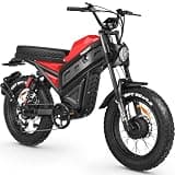 FREESKY Full Suspension Electric Motorcycle, 4000W Dual Motor Electric Dirt Bike for Adult, 20" Fat Tires All Terrain Mountain E Bike, 2880WH 60AH Battery 40MPH & 200Mile Long Range Moped