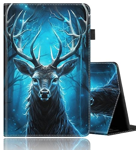 Case for All-New Amazon Fire HD 10 and Fire HD 10 Plus Tablet (11th Generation 2021 Release), Durable Shockproof Protective Cover with Auto Wake/Sleep，Deer