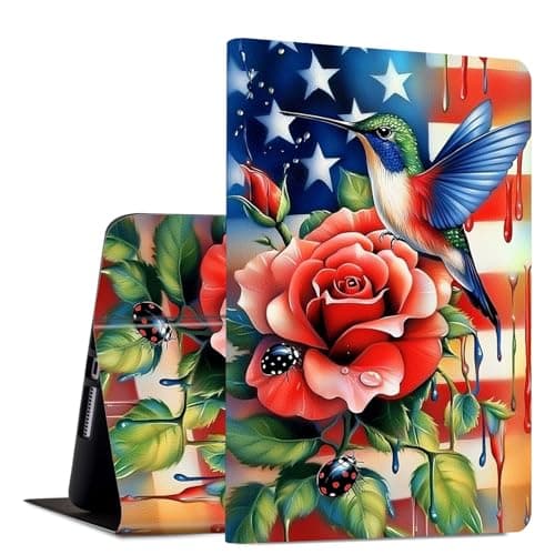 Case for Samsung Galaxy Tab S11 (2025) 11 inch Slim PU Leather Multi-Angle Viewing Flip Folio Smart Stand Cover with Auto Wake/Sleep for Samsung Tab S11 5G SM-X730/SM-X736B, Hummingbird Rose