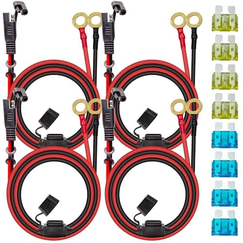 4 Pcs 10AWG 2FT Charger Cable