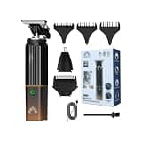 CAIMIAO Multifunctional Portable Electric Shaver for Home and Barber Use - Premium Metal Hair Clipper with Self-Cleaning Feature