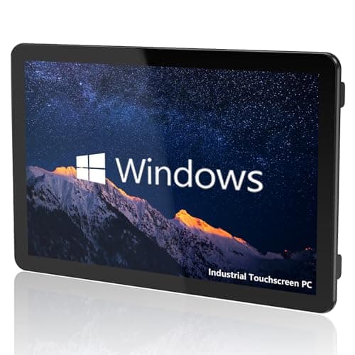 NORQIN 27 Inch Embedded Industrial Touch Panel PC,16:9 IP65 Capacitive Touch Screen Monitor 1920×1080 FHD,All-in-one Computer,Windows OS,4×USB,HDMI,6×COM,2×LAN,WiFi,for Kiosks（I5-7200U,8GB+128GB