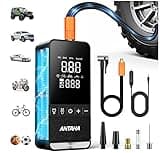 Antaha Tire Inflator Portable Air Compressor, 150 PSI Cordless Smart Air Pump for Car Tires, LED Light & Auto Shut-Off, Tires Pump for Car, Motorcycles, Bikes, Balls, Mini Bike Pump & Car Accessories