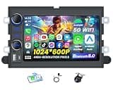 Car Stereo Radio for Ford F150 2004-2008: 7'' HD Touchscreen Head Unit with Carplay Android Auto GPS Navigation 5GWIFI FM RDS SWC Backup Camera