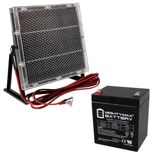 Mighty Max Battery 12V 5AH F2 SLA Replacement Battery Compatible with Tripp Lite SU6000RT4UHVPM + 12V Solar Panel