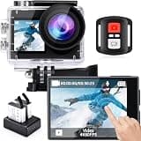icefox Action Camera 4K 60FPS Underwater Camera Powered by SnapPro App, Control by Phone, Download and Edit Image Video, Waterproof Camera