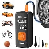 ZUZEE Tire Inflator Portable Air Compressor - 4X Faster Inflation, 150PSI Air Pump for Car Tires with Digital Pressure Gauge/LED Light, Portable Tire Inflator for Car, Moto, Bike, Ball, etc