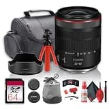 Canon RF 20-50mm f/4 L is USM PZ Lens RF Mount Mirrorless Cameras (7286C002), Power Zoom Lens, Optical Image Stabilization for Video, Vlogging, Filmmaking &Content Creation + 64GB Card +More