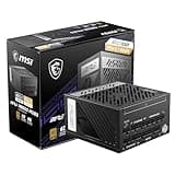 MSI MPG A850G PCIE5, Fully Modular Compact Gaming 850W Power Supply, 80+ Gold, Native 12V-2x6 Cable, 100% Japanese Capacitor, ATX 3.1 & PCIe 5.1 Ready, Low-Noise, 10 Year Warranty