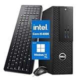 Dell Precision 3420 SFF Small Form Factor Desktop, Win11 Pro Quad Core i5-6th 3.9GHz, 8GB RAM, 256GB SSD, Mouse and Keyboard, USB WiFi, Bluetooth (Renewed)