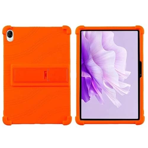 SOENS Tablet Case Suitable for Huawei MatePad 11.5S 2024 TGR-W10 DMG-W00 11.5inch Stand Cover Soft Silicon Kids Case(Orange)