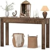 Armocity Console Table, 47" Farmhouse Wood Entryway Table, Sofa Tables Narrow Long Behind Couch, Entry Table for Entrance, Hallway, Living Room, Cracked Oak