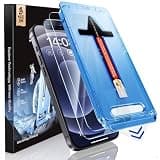 MAGIC JOHN 2 Pack for iPhone 12/iPhone 12 Pro 6.1 inch Tempered Glass Screen Protector, Auto Dust-Elimination Installation, Bubble Free, HD Clear, Easy Installation